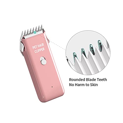 Grimgrow Dog Cat Home Hair Waterproof Clipper Portable Electric USB Rechargeable Pet Grooming Tools Low Noise Shaver Cordless Trimmer for Small and Large Pets