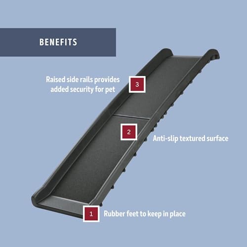 Trixie Folding Pet Ramp, Black