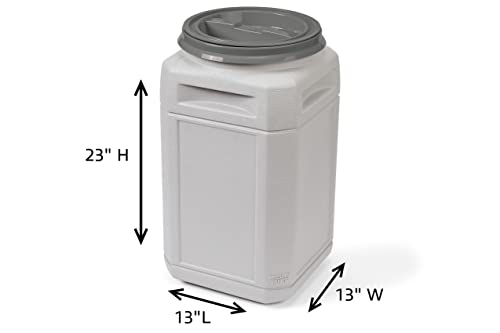 Mighty Tuff Airtight Dog Food Storage Container – 13 Gal, up to 54 lb Capacity – Cat and Dog Food Container with Twist Lid & Handles – BPA-Free, Made in USA