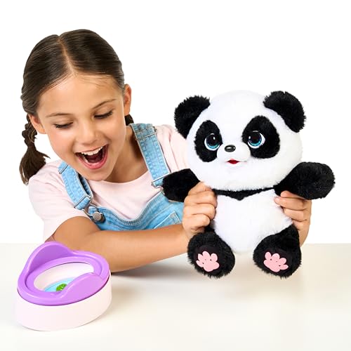 Little Live Pets My Baby Panda ChuChu Plush - Interactive Sounds, Feeding, Potty Dance - Ages 4+