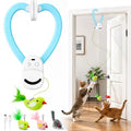 Interactive Cat Toys for Indoor Cats: Automatic Flying Bird Feather Wand Chase Exercise Enrichment Stimulation, USB Rechargeable Durable Safe Hanging Toy for Bored Kittens Adult Multi Cat Households