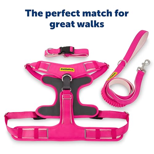 PetSafe Easy Walk Comfort No-Pull Dog Harness Full-Body Padding - Better Walks on the First Use - 5 Points of Adjustment Medium, Pink