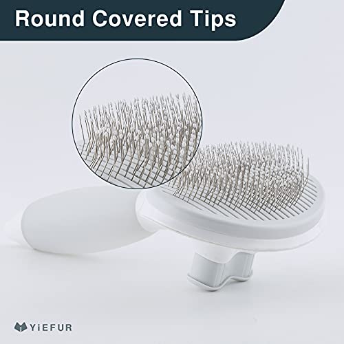 Cat Hair Brush,Cat Brush for Shedding,Soft Silicone Self Cleaning Brushes for Short and Long Haired Cats for Grooming and Shedding