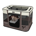 Paw Ballet Foldable Pet Kitten Playpen, Upgrade Waterproof Portable Cat Dog Playpen Kennel Tent for Small Dog Cat, Retractable Shade Cover, Indoor Outdoor Use for Small Pet.