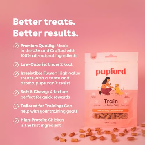 Pupford Soft & Chewy Training Treats for Dogs & Puppies (Chicken, 5 oz)