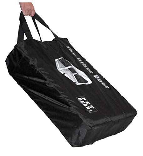 Pet Gear “The Other Door” 4 Door Steel Crate with Plush Bed + Travel Bag for Cats/Dogs, Sage, 27 Inch, (PG5927BSG)