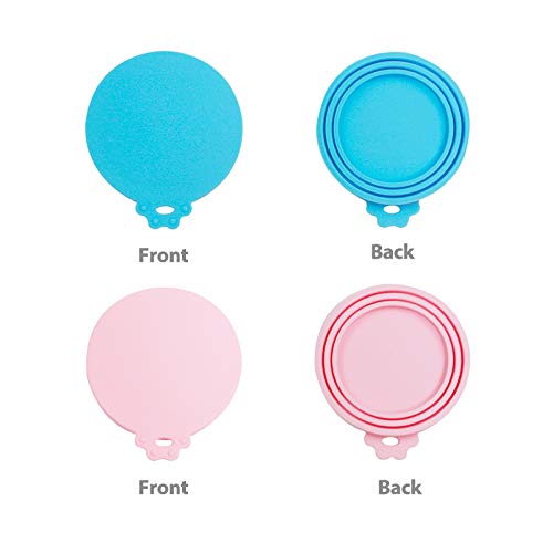 Yobbai 6 packs Pet Food Can Lids, Food Safe BPA-Free & Dishwasher Safe, Can Covers Most Standard Size Dog and Cat Can Tops