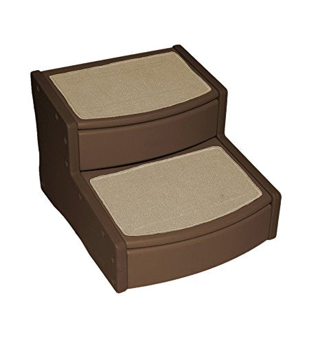 Pet Gear Easy Step II Extra Wide Pet Stairs, 2 Step for Dogs/Cats Up To 200 Pounds, Removable/Washable Carpet, Easy Assembly (No Tools Required), 3 Colors
