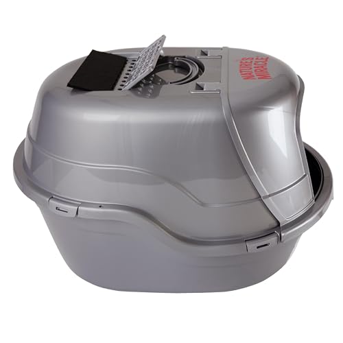 Nature’s Miracle Hooded Flip Top Litter Box for Cats, With Built-In Odor Control Charcoal Filter