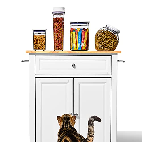 OXO Good Grips Pet Food Dispenser - 4.5 Qt/4.25 L |Ideal for up to 4lbs of Dog Food or 3.5lbs of Cat Food | Airtight Dog and Cat Food Storage Container | BPA Free