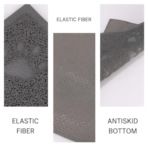 Bulk buys Cat Litter Mat. Traps Litter. Soft Non-Slip Surface. Easy to Clean. 11.5 x 15.75 in Gray Mat for Litter Box Area