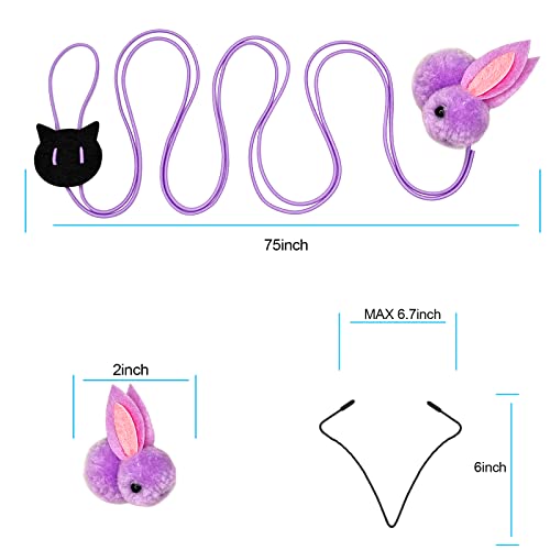 ZPH Cat Toys Interactive for Indoor Cats,2PCS Retractable Cat Wand,9PCS Teaser Toys&1PCS Hanging Door Lure Kitten Toy,Interactive Feather Toy for Teaser Play and Chase Exercise with Kitten