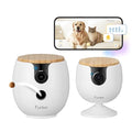 Furbo [New] Mini 360° Camera + Mini Cam [New Subscription Required at Setup] (2-Camera Bundle Nanny Pro Subscription): Pet Safety Alerts, Dog & Cat Cameras with Speaker, Phone App & Night Vision