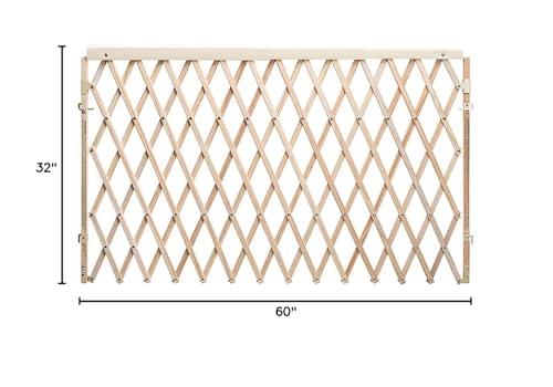 Evenflo Expansion Walk-Thru Room Divider Baby Gate (Natural Wood)