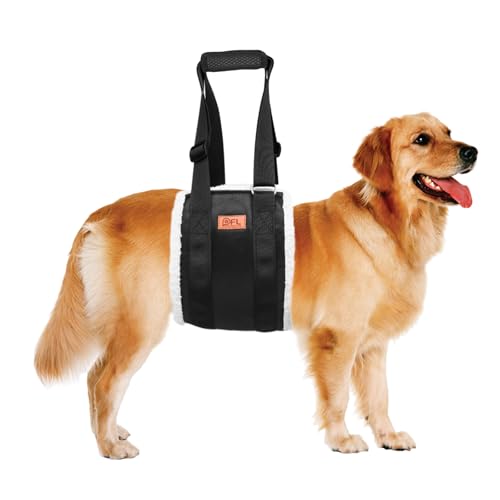 Adjustable Dog Lift Harness Dog Sling for Large Dogs Hind Leg Support Soft Lift Support and Rehab Harness for Weak Rear Legs, Helps Senior, Injured, Disabled and After ACL Surgery Dogs Large