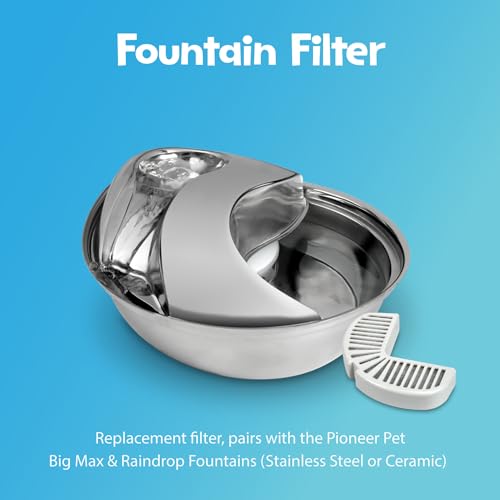 Pioneer Pet Stainless Steel Fountain Raindrop Design , 60oz