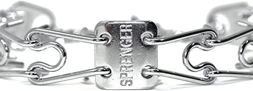 Herm Sprenger Prong Dog Training Collar - 16" Long with 2.25mm Gauge (for Dogs up to 40lbs) - Fits 13" Neck, Extendable to 19" Neck with Additional Prong Links - Chrome Plated Steel, Made in Germany