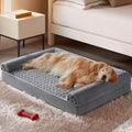 BFPETHOME Dog Beds for Large Dogs, Orthopedic Dog Bed for Medium Large Dogs,Big Waterproof Couch Pet Bed with Removable Washable Cover