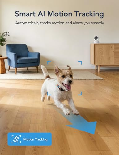 GNCC 2K WiFi Cameras for Home Security, Security Camera Indoor, Baby/Pet Camera with Phone App, 2.4/5GHz, Motion Detector, Night Vision, 2-Way Audio, SD/Cloud Storage, Works with Alexa & Google Home