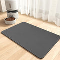 MontVoo-Absorbent Pet Feeding Mat-No Stains Pet Mat for Food and Water Bowl-Quick Dry Cat & Dog Food Mat Water Dispenser Mat-Pet Supplies Mat-Dog Water Bowl Mat for Messy Drinker,（Darkgrey,12"x19"）