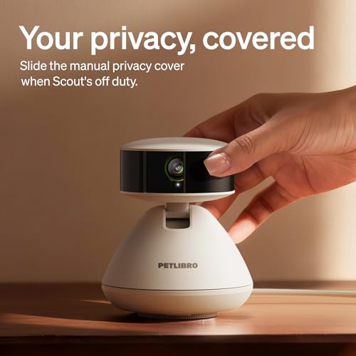 PETLIBRO 90-Day AI Trial Pet Camera Indoor with Phone App, 360° Pan Tilt Dog Camera&Cat Cameras, Indoor Camera WiFi Camera with AI Detection&Recognition, Home Cameras Indoor, Night Vision, 2-Way Audio