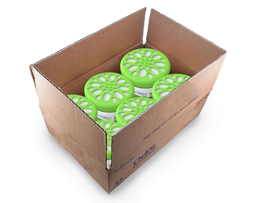 Bright Air 14 oz. Super Odor Eliminator, for Medium-Size Spaces, Cool Citrus Scent, Case of 6, Air Freshener, Natural Essential Oils, Lasts Up to 90 Days Each