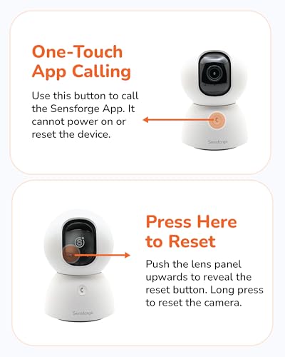 SensForge 2.5K Pan-Tilt Security Camera, 360° Dual-Band WiFi Camera for Home, Free AI Human & Pet Detection, 2-Day Cloud + 64GB SD Storage, Two-Way Talk, Optional AI + Storage Upgrade (1, White)