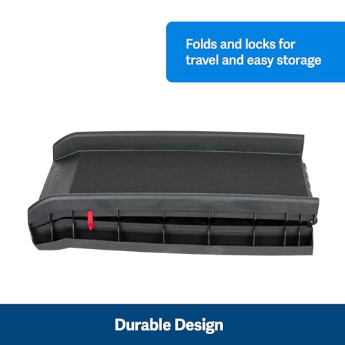 PetSafe Happy Ride Folding Pet Ramp, Portable Lightweight Dog Ramp for Cars, Trucks & SUVs