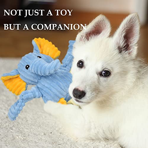 LECHONG 5 Pack Tough Dog Toys Stuffed Squeaky Dog Toys Assortment Plush Animal Dog Toy Value Bundle Puppy Pet Dog Toys for Small Medium Large Dogs