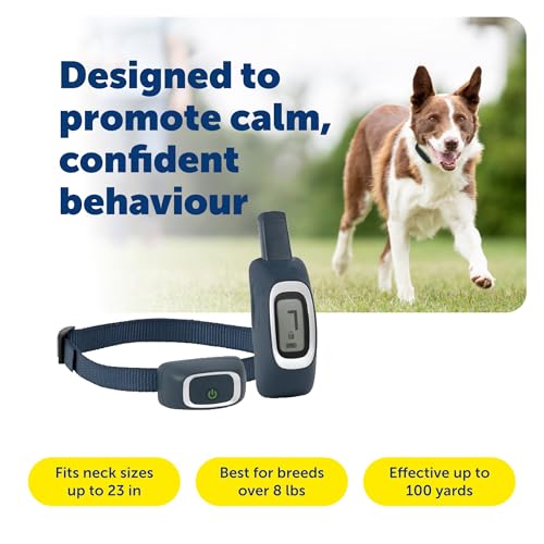 PetSafe Remote Trainer Dog Training Collar - 3 Training Modes: Tone, Vibration, 15 Levels of Static Stimulation, Standard for Dogs Over 8lb+ - Waterproof, Durable, Rechargeable - 100 Yards (300 Feet)
