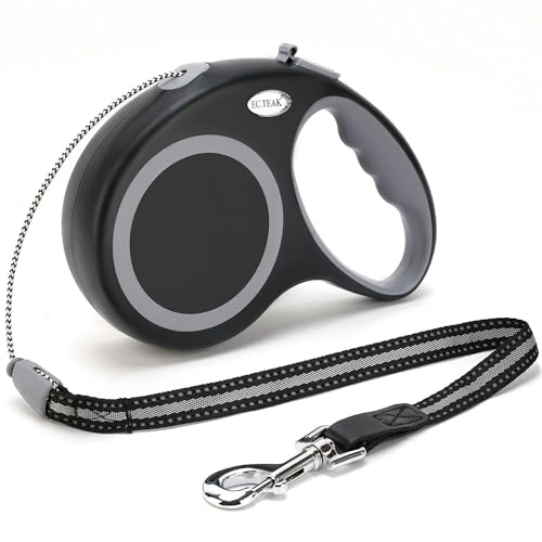 Retractable Dog Leash, 30 FT Dog Walking Leash for Small Medium Large Dogs up to 110 lbs, Heavy Duty No Tangle, Black