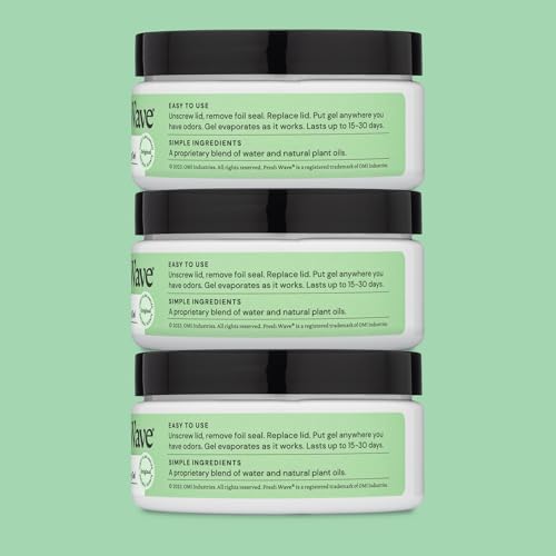 Fresh Wave Odor Removing Gel, 7 oz., Pack of 3 - Odor Absorbers for Home, Safer Odor Relief, Natural Plant-Based Odor Eliminator, Every 7 oz. lasts 15-30 Days, For Cooking, Trash & Pets
