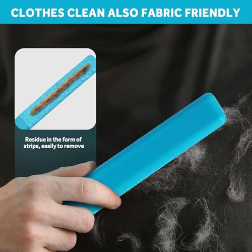 Pet Hair Removal Tool - Pet Hair Remover for Cat & Dog Hair Cleaning, Carpet Rake for Fabric Furniture, Pet Carpet Cleaner Come with Adhesive Hook Convenient to Hang & Store, an Ideal for Pets Owners