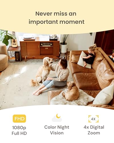 Furbo Mini Pet Camera: Security Cam w/Barking/Meowing Alerts, Cat or Dog Tracking w/Phone App, Smart Home Indoor Monitoring, 2-Way Speaker. No Subscription Needed. Standard See, Talk & Toss Features