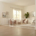 Regalo Safety 192" Super Wide Baby Gate & Play Yard, 2-in-1 Convertible Extra Wide Safety Barrier, Hardware Mounted for Toddlers & Pets, Tested & Safe for 30 Years, American Designed & Owned, White