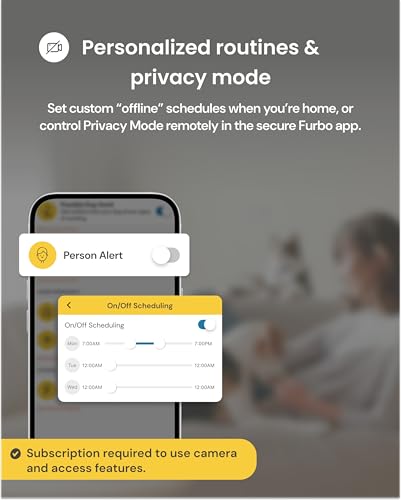 Furbo Mini Pet Camera [Subscription Required] Unlock Camera w/Paid Plan: Home Security with Dog & Cat Safety Alerts, 2-Way Audio, Mountable Smart Cam (Low Risk, 3mo Min. Cancel Anytime)