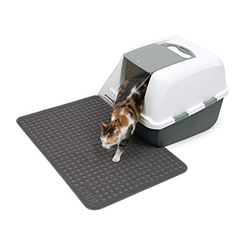 Catit Large Cat Litter Mat – Gentle on Paws, Traps Loose Litter, Non-Slip, Easy Maintenance Design