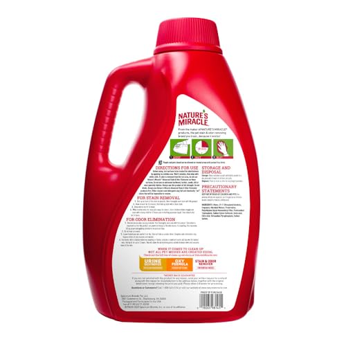 Nature’s Miracle Advanced Stain & Odor Eliminator, Severe Mess Enzymatic Formula For Tough Pet Messes, Sunny Lemon Scent, 1 Gallon