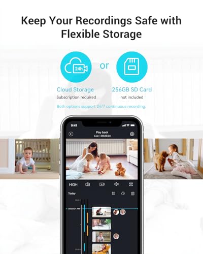 blurams 5G Cameras for Home Security, 2K Pet Camera with Phone App, 360° PTZ Indoor Camera w/Dual-Band WiFi6, Free Human/Motion/Sound Detection, 2-Way Talk, Night Vision, Compatible with Alexa, 2Pack