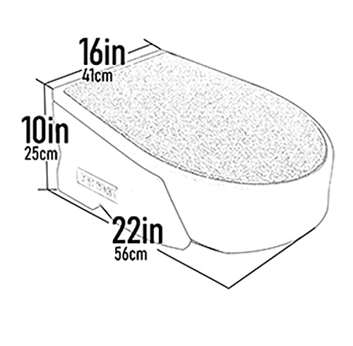 Pet Gear Stramp Stair and Ramp Combination for Dogs/Cats, Easy Step, Lightweight/Portable, Sturdy, Easy Assembly (No Tools Required), Sea Salt