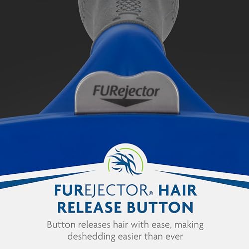 FURminator Large Dog Undercoat deShedding Tool for Long Hair, Reduces Loose Hair From Shedding