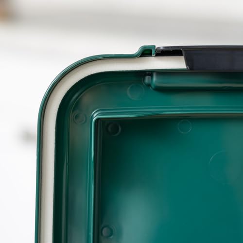 IRIS USA Remington Dog Food Storage Container, 30 lbs, 11 lbs, Airtight, Stackable, Wheels, Food Storage, Treat Box, 2-Cup Scoop