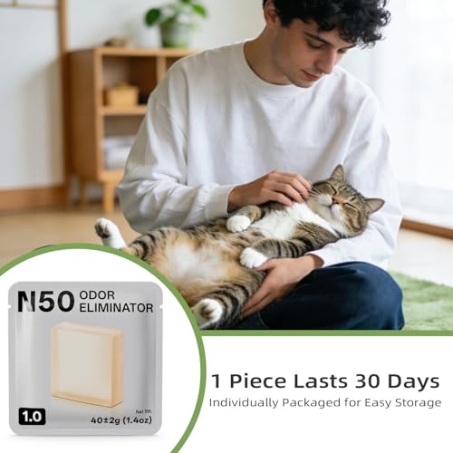 waatoos 6 pack N50 Odor Eliminator 1.0, deodorizer control cat litter box