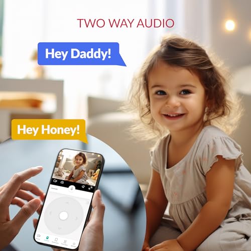 YI 2K 3MP Home Security Camera, Indoor Camera with Person, Vehicle, Animal Detection, Phone App for Baby, Pet, Dog, Monitoring, Compatible with Alexa