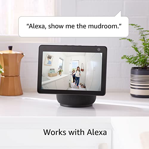 Like-New Ring Indoor Cam, Home or business security in 1080p HD video, White