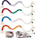 Dgerp Cat Chew Ropes 4Pcs, Cat Toys for Indoor Cats with Refillable Natural Catnip, Safe Teeth Cleaning Chew Toys, Interactive Kitten Nip Toys and All Breeds (19.5 Inches)