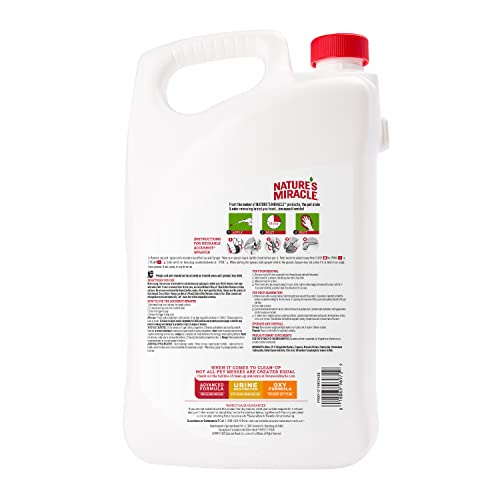Nature’s Miracle Stain & Odor Remover, Tough on Dog Urine, Feces, Vomit, Drool and Other Organic Stains and Odors, 170 fl oz Refill