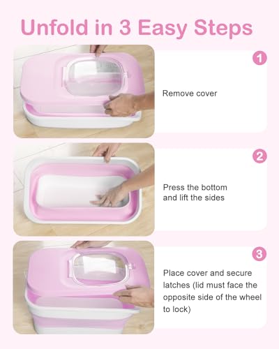 DDMOMMY 10-13 Lbs Dog Food Container, Collapsible Pet Food Storage Containers with Airtight Lid, Pet Food Scoop, Dog Food Storage Container Dry Food for Dog, Cat