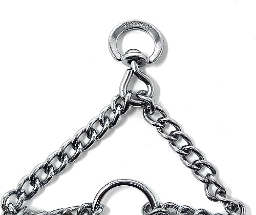 Herm Sprenger Prong Dog Training Collar - 16" Long with 2.25mm Gauge (for Dogs up to 40lbs) - Fits 13" Neck, Extendable to 19" Neck with Additional Prong Links - Chrome Plated Steel, Made in Germany