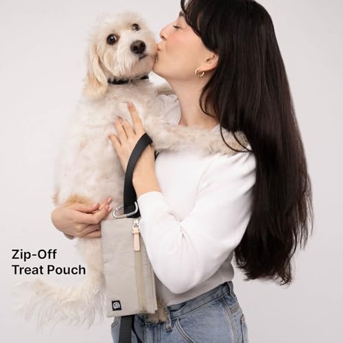 Cleverpup Porter 2-in-1 Dog Gear Backpack – Premium Dog Travel Bag with 10 Pockets, Zip-Off Treat Pouch, Leash Clip, Waterproof Pockets & Water Bottle Holder – Weekend, Hiking, Camping, Sand